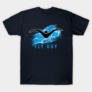 Swim Pool Fly Guy T-Shirt